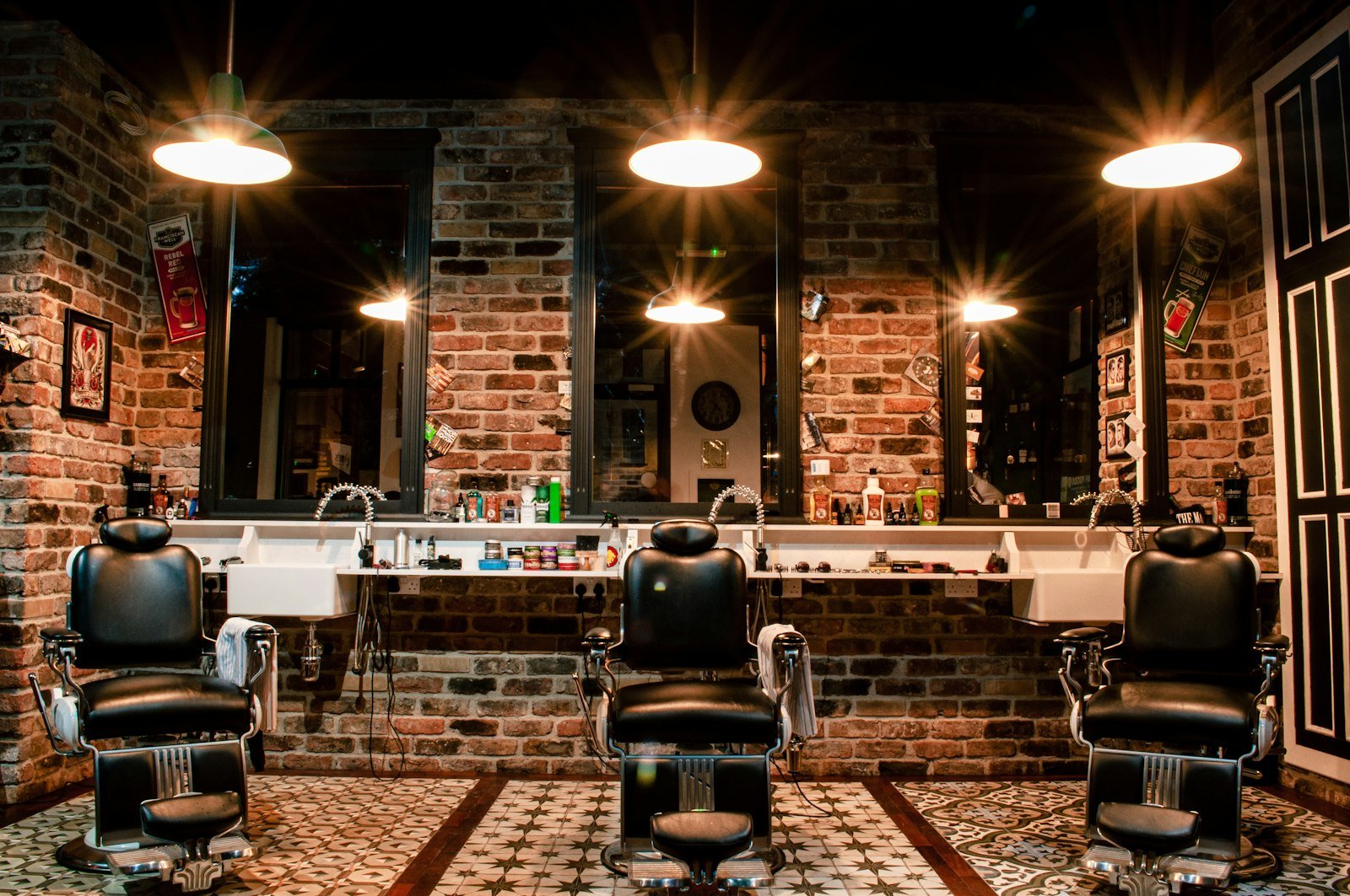 Barber chairs and stations in a neighbourhood gents shop — illustrative photo, not the Leixlip unit